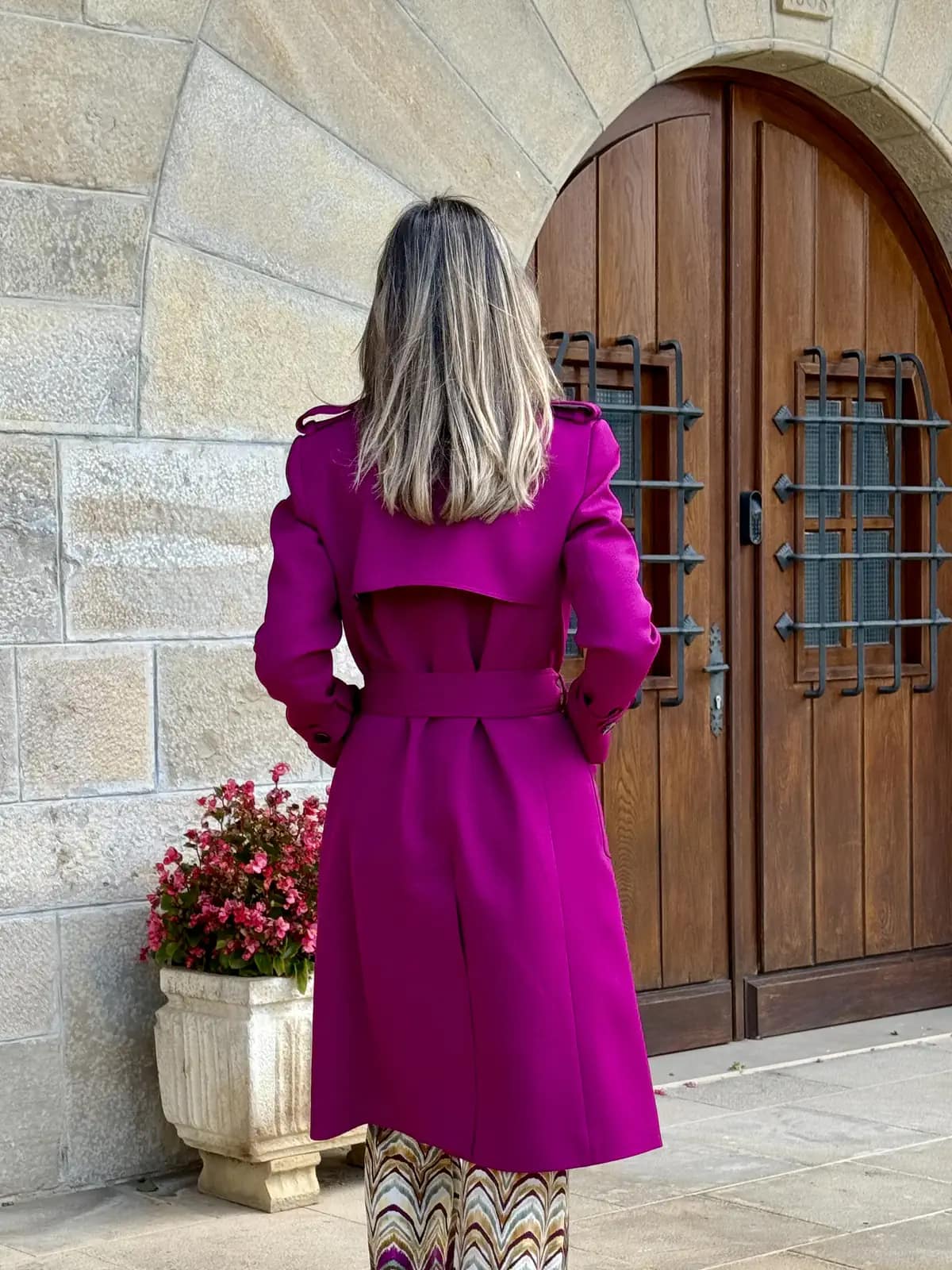 Abrigo fucsia