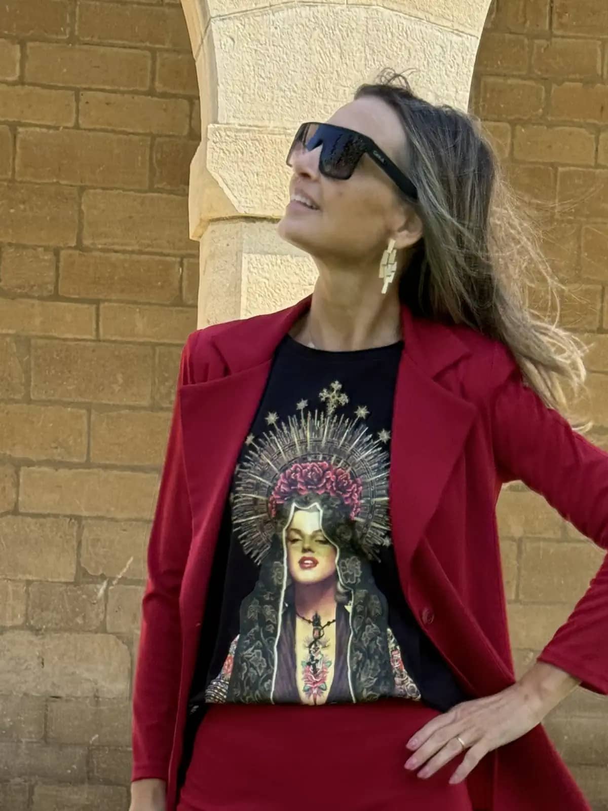 Traje chaqueta guinda