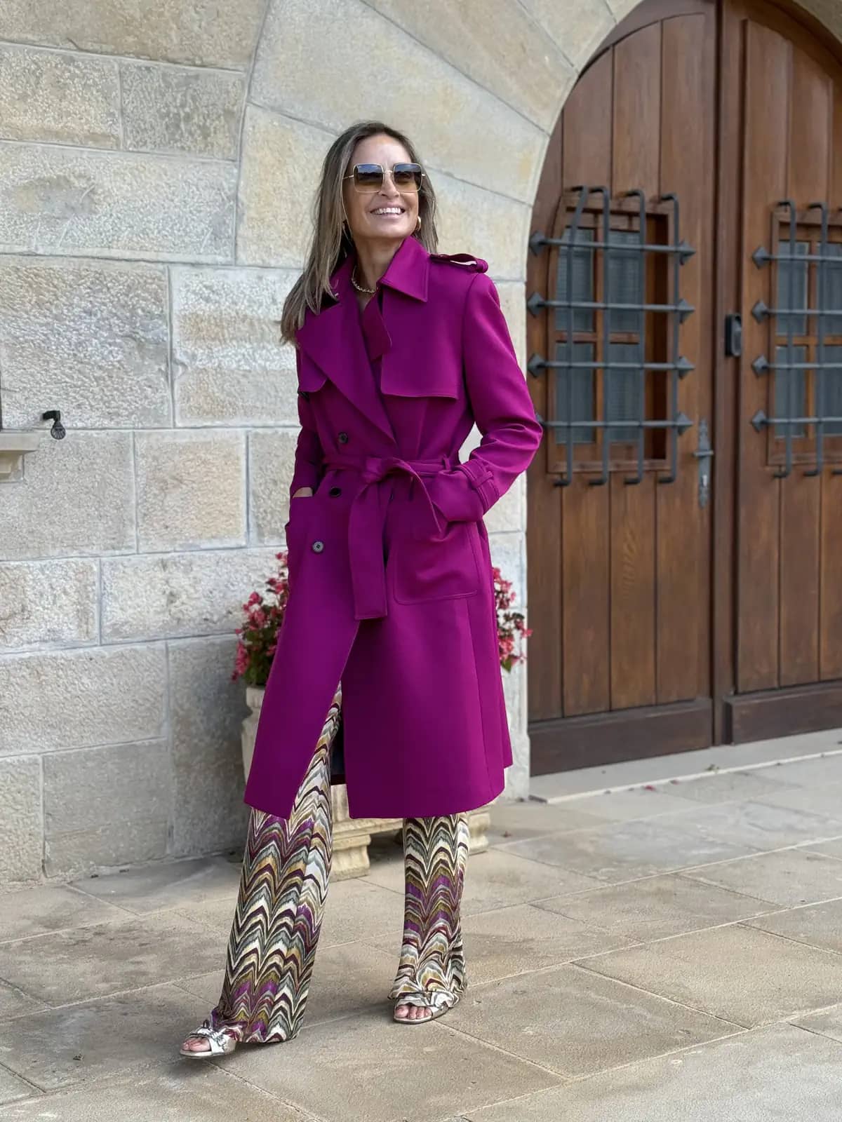 Abrigo fucsia