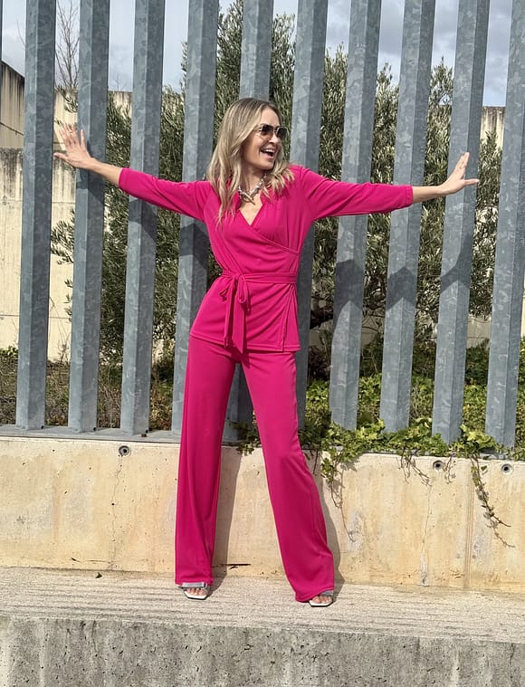 Conjunto Marie fucsia