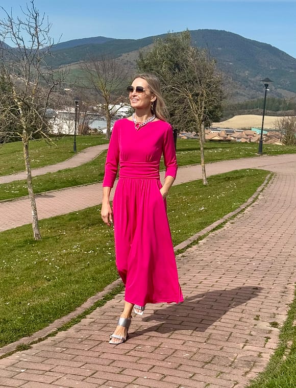 Vestido Jade fucsia