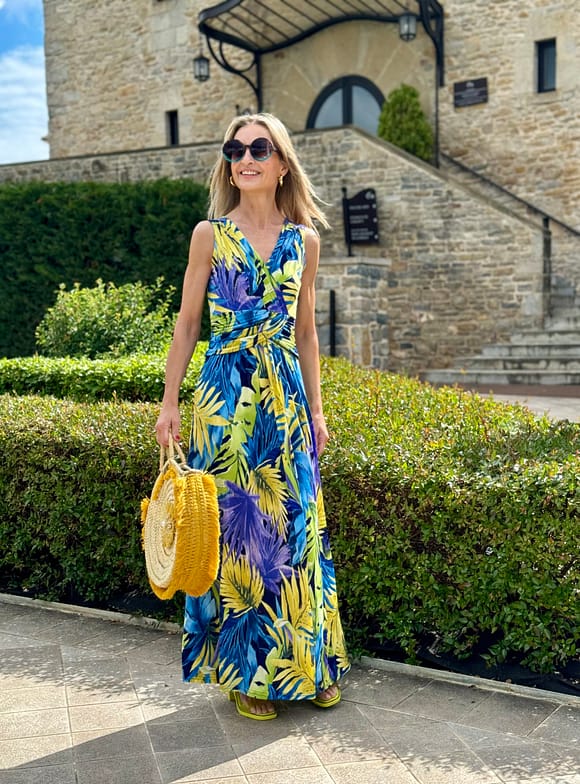 Vestido Faro palmeras